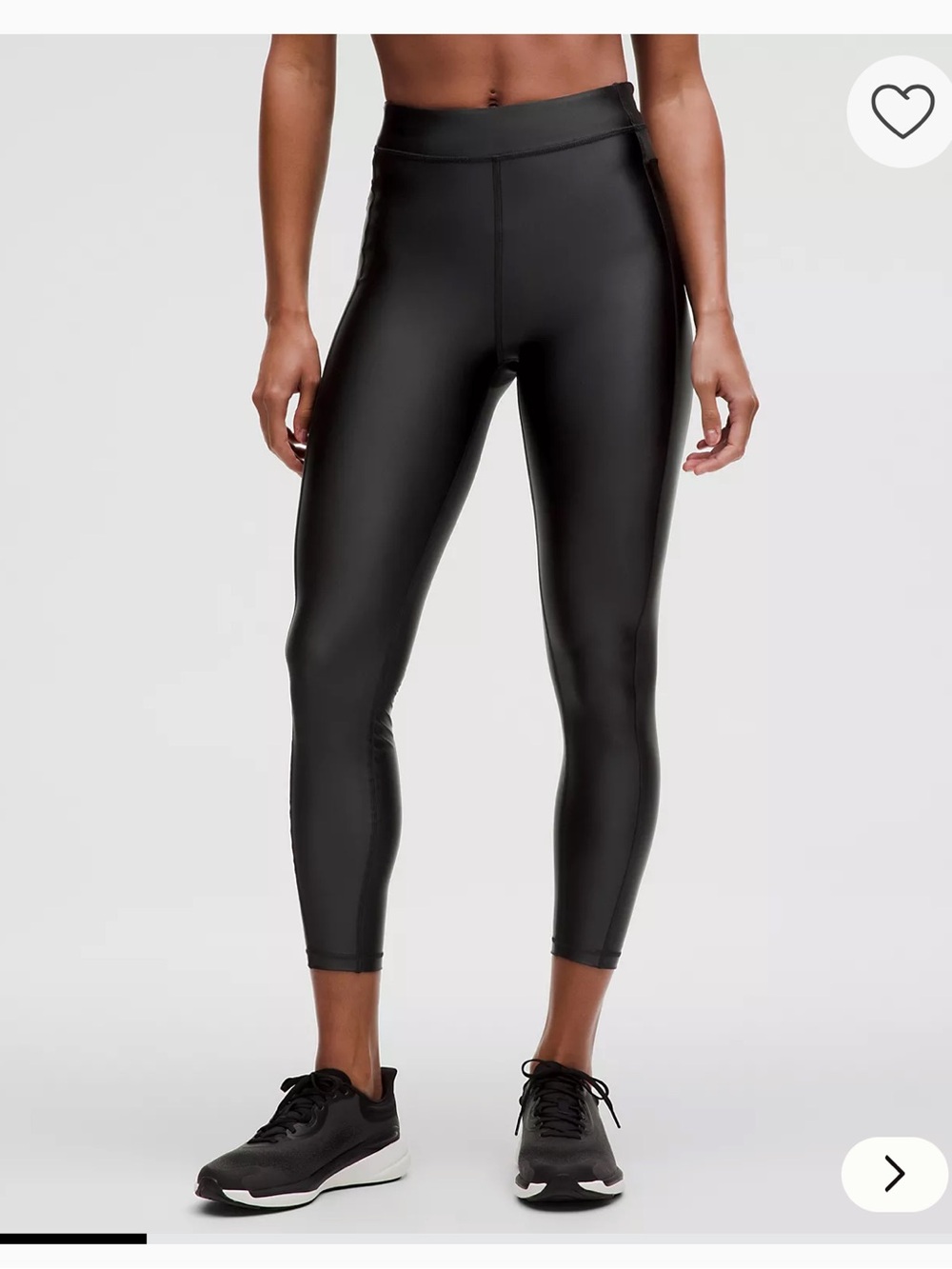 Lululemon Black Satin Shine High-Rise Tight 25